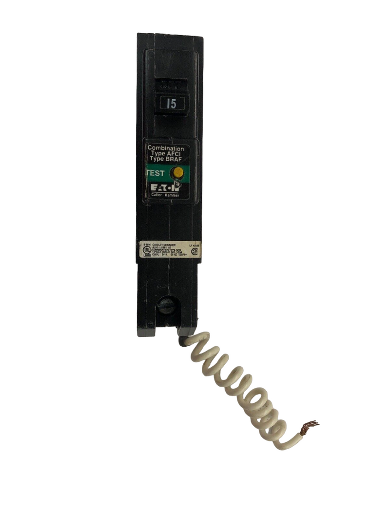 BR115CAFA - Eaton/ Westinghouse/ Cutler Hammer Plug-In 15 Amp 1 Pole Circuit Breaker - Essential Electric Supply