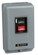 2510MBG1 - Square D Manual Motor Starter, 18A, 600VAC/250VDC, 2 Pole, NEMA 1, Surface Mount, Non-Reversing, Integral Horsepower, M0 Frame, Melting Alloy Trip Unit, UL/CSA/CE Listed - Essential Electric Supply