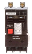 BE220H - Siemens 20 Amp 2 Pole 120/240VAC Bolt-On Molded Case Circuit Breaker, 22kA Interrupt, BL Series, Thermal Magnetic Trip, UL Listed - Essential Electric Supply