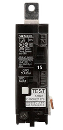 BF115AH - Siemens 15 Amp 1 Pole 120V Molded Case Circuit Breaker, 22kA Interrupt, BLHF2 Frame, Thermal-Magnetic Trip, GFCI, UL Listed - Essential Electric Supply