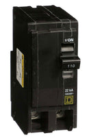 QO2110VH - Square D 110 Amp 2 Pole 120/240V Plug-In Miniature Circuit Breaker, QO Series, 22kA Interrupt, Thermal Magnetic Trip, UL/CSA - Essential Electric Supply