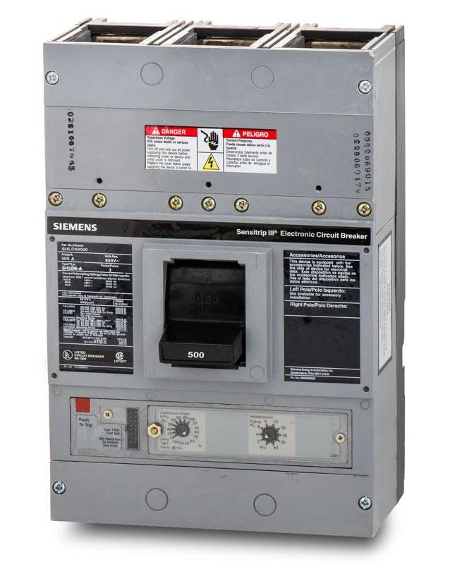 SHLD69500 - Siemens 500A 600V 3 Pole Bolt-On Circuit Breaker SLD Frame ...