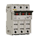 CCP-3-60CF - Eaton Bussmann Series 3-Pole 60A 600VAC 125VDC Compact Circuit Protector Fusible Disconnect Switch, DIN Rail Mount, UL98, CUBEFuse - Essential Electric Supply
