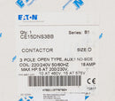 CE15DNS3BB Cutler Hammer Freedom Series Contactor 3 pole 3 phase 600V 18A 220V coil - Essential Electric Supply