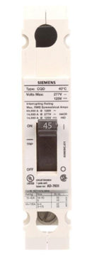 CQD145 - Siemens 45A 1-Pole 277V Molded Case Circuit Breaker CQD Series - Essential Electric Supply