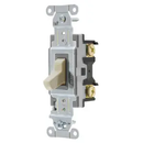 CS120I - Hubbell 20A 120-277V Single Pole Toggle Switch Ivory Specification Grade - Essential Electric Supply