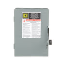 D321N Square D Series E Disconnect  240V ACV 30A Fusible Switch - Essential Electric Supply