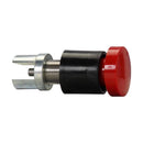 DEV11S153 - Eaton Crouse-Hinds Series FlexStation Conduit Outlet Body, Black, 600V, Single Pushbutton, Lockout with Bar and Chain - Essential Electric Supply