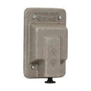 DS128 - Crouse-Hinds Cast Aluminum Single-Gang Raintight Snap Switch Cover with Gasket - Essential Electric Supply