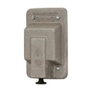 DS128 - Crouse-Hinds Cast Aluminum Single-Gang Raintight Snap Switch Cover with Gasket - Essential Electric Supply