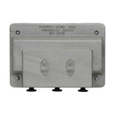 DS1283 - Crouse-Hinds Series DS 3-Gang Snap Switch Cover, Feraloy Iron Alloy, Surface or Flush Mount, With Operating Mechanism & Gasket, For External Operation - Essential Electric Supply