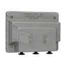 DS1283 - Crouse-Hinds Series DS 3-Gang Snap Switch Cover, Feraloy Iron Alloy, Surface or Flush Mount, With Operating Mechanism & Gasket, For External Operation - Essential Electric Supply