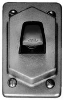 DS171G Crouse-Hinds Series DS Pushbutton Switch Cover - Red "STOP" Normally Closed, Single-Gang, Feraloy Iron Alloy, Includes Gasket - Essential Electric Supply