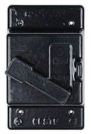 DS185G Ocal FS/FD Series PVC Coated Aluminum Switch Cover - 1-Gang Surface Mount, Lever Operator, Vertical Mounting - Essential Electric Supply