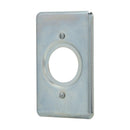 DS21 - Crouse-Hinds Sheet Steel Surface Mount Grounding Receptacle Cover Single-Gang for Standard and Three-Pole Two-Wire - Essential Electric Supply