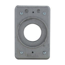 DS21G-G - Ocal PVC Coated 1-Gang Round Flush Receptacle Cover, Box Mounting, Malleable Iron - Essential Electric Supply