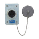 DS222 - Crouse-Hinds 20A 125V 3-Pole 2-Wire Grounding Weatherproof Receptacle Housing, NEMA 5-20R, Feraloy Iron Alloy - Essential Electric Supply