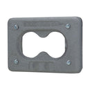DS23G - Ocal PVC Coated Single Gang Duplex Receptacle Cover for Standard and 3 Pole 2 Wire Grounding Type, Gray - Essential Electric Supply