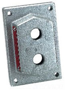 DS442SA Crouse-Hinds FlexStation Blank Cover Aluminum Single-Gang Two-Hole - Essential Electric Supply