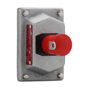 DSD918S769 - Crouse-Hinds 10A 600VAC 1-Button Emergency Stop Pushbutton Station, Feraloy Iron Alloy, NEMA 3/7/9 - Essential Electric Supply