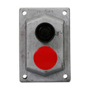 DSD970 - Crouse-Hinds 10A 600V Front Operated Pushbutton Cover, 2 Circuits, Feraloy Iron Alloy - Essential Electric Supply