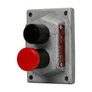 DSD970 - Crouse-Hinds 10A 600V Front Operated Pushbutton Cover, 2 Circuits, Feraloy Iron Alloy - Essential Electric Supply