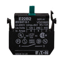 E22B2 - Eaton 22.5mm Non-metallic Heavy-Duty Pushbutton Contact Block, 1NO, E22 Series - Essential Electric Supply