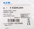 E22HL9X4 Cutler-Hammer E22 Monoblock LED Indicating Light 22mm 24VAC/VDC Amber - Essential Electric Supply