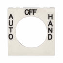 E30KN51 - Cutler Hammer E30 Series Square 3-Position Legend Plate HAND/OFF/AUTO