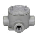EABX26 - Crouse-Hinds EAB Conduit Outlet Box 3" Cover Opening Feraloy Iron Alloy X Shape 3/4" - Essential Electric Supply