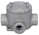 EABX26 Crouse-Hinds Condulet Explosion-Proof Conduit Outlet Box, 3" X Shape Cover, 3/4" Entry - Essential Electric Supply