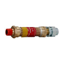 ECLK112 - Crouse-Hinds 1/2" Liquidtight Flexible Coupling, Male to Female, 12" Length, Forged Brass - Essential Electric Supply