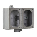 EDS172 - Crouse-Hinds Two-Gang Dead End FlexStation Back Box, Feraloy Iron Alloy, 1/2" Trade Size, NEMA 3R 7 9 12 - Essential Electric Supply