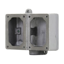 EDS172 - Crouse-Hinds Two-Gang Dead End FlexStation Back Box, Feraloy Iron Alloy, 1/2" Trade Size, NEMA 3R 7 9 12 - Essential Electric Supply