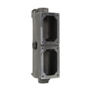 EDSCM32 - Crouse-Hinds Two-Gang Tandem Modular Control Device Body Copper-Free Aluminum with 1 and 1-1/4 Inch Hubs - Essential Electric Supply