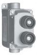 EFDCB175DU2 Appleton Control Station Pushbutton 1-Gang 2-Circuit 600VAC 10A NEMA 3 - Essential Electric Supply