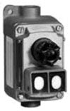 EFDCB175J1U2 Appleton Explosion-Proof Selector Switch & Pilot Light Station, 6W Red Indicator, Hazardous Locations 3, 7CD, 9EFG - Essential Electric Supply
