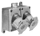 EFS27520232 Appleton Explosionproof Receptacle Assembly 2-Gang Dust-Ignitionproof 250VAC 20A 3-Pole 2-Wire - Essential Electric Supply