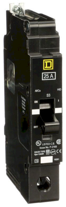 EGB14025 - Square D/ Schneider Electric Bolt-On 25 Amp 1 Pole Circuit Breaker - Essential Electric Supply