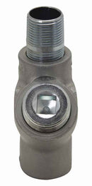 EYS16 - Crouse-Hinds 1/2" Male/Female Vertical Conduit Sealing Fitting, Group B Rated, Ductile Iron, PVC Coated - Essential Electric Supply