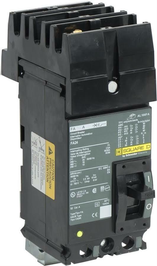 FA24100BC - Square D I-Line Style Plug-In 100 Amp 2 Pole Circuit Breaker - Essential Electric Supply