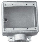 FD32 Crouse-Hinds Condulet FD Device Box, Deep, Two-Gang, 1-Inch Trade Size, Feraloy Iron Alloy, Hot Dip Galvanized Finish - Essential Electric Supply