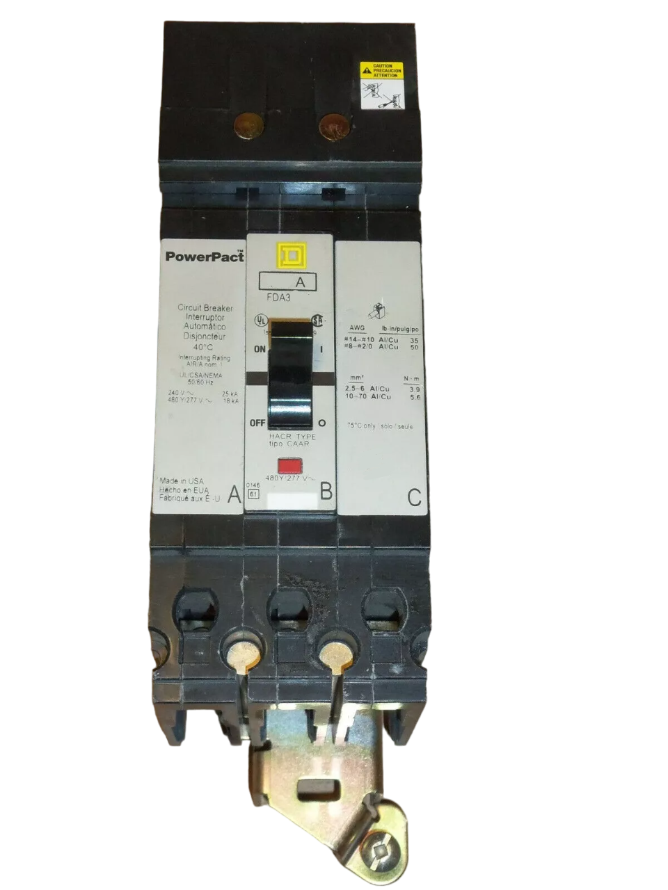 FDA240205 - Schneider Electric 20A 480V 2 Pole I-Line Style Plug-In ...