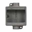 FDC12 - Crouse-Hinds 2-Gang Feraloy Iron Alloy FD Device Box, 1/2 Inch Threaded Rigid/IMC Conduit