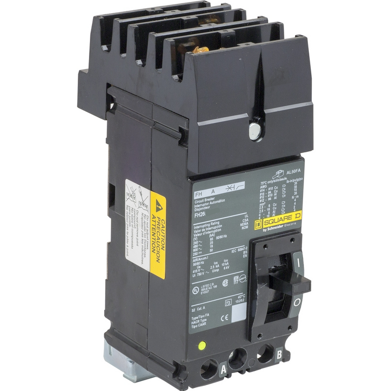 FH26020 Square D Molded Case Circuit Breaker I-Line 20A 600V - Essential Electric Supply
