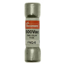 FNQ-6 - Bussmann Cooper Eaton 6A 500V Time-Delay Supplemental Midget Fuse, Ferrule End, 10kA Interrupt, Class CC, Non-Indicating, Orange, UL/CSA/CE/RoHS - Essential Electric Supply