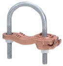 GAR3907 Burndy Mechanical Grounding Connector U-Bolt Type for 4-4/0 AWG Conductors, 8" Pipe, High Conductivity, Direct Burial - Essential Electric Supply