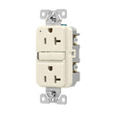 GF20LA Hubbell Hubbell-Pro Residential Self-Test GFCI Receptacle 20A Light Almond - Essential Electric Supply