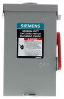 GF221NRA - Siemens 30 Amp 2-Pole 240V Fusible General Duty Safety Switch, NEMA 3R Outdoor Enclosure, Series A, GF Frame - Essential Electric Supply