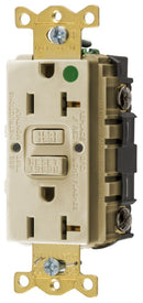 GFRST83I Hubbell Hospital Grade GFCI Receptacle 20A 125V 2-Pole 3-Wire with Nightlight - Essential Electric Supply